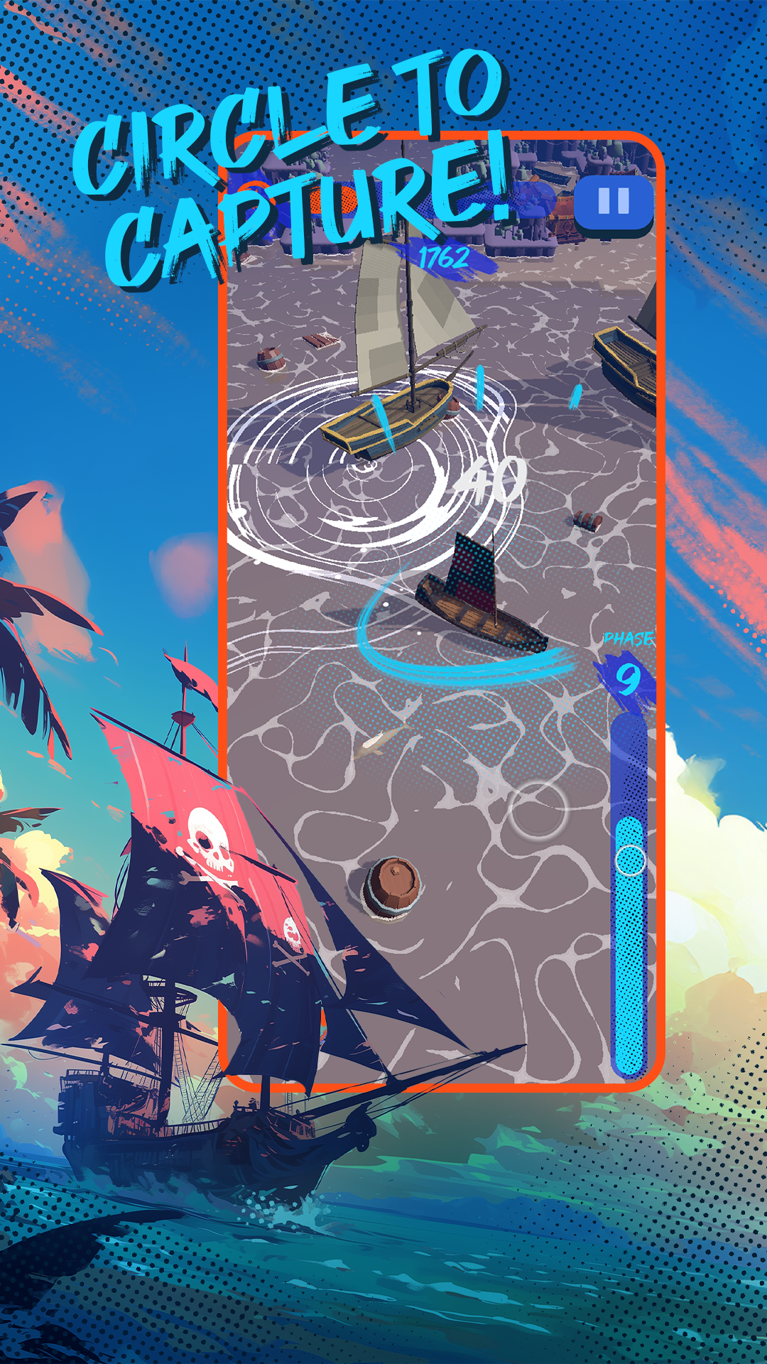 Blackbeard's Wake — Circle enemies to capture them