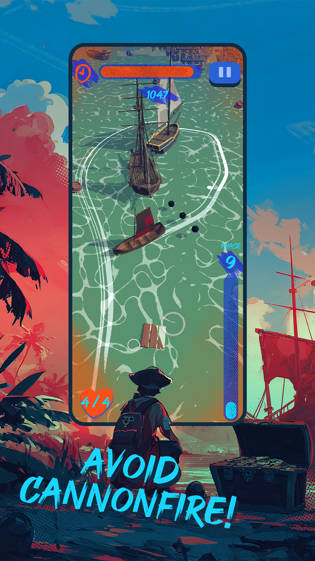 Blackbeard's Wake — Dodge cannonballs